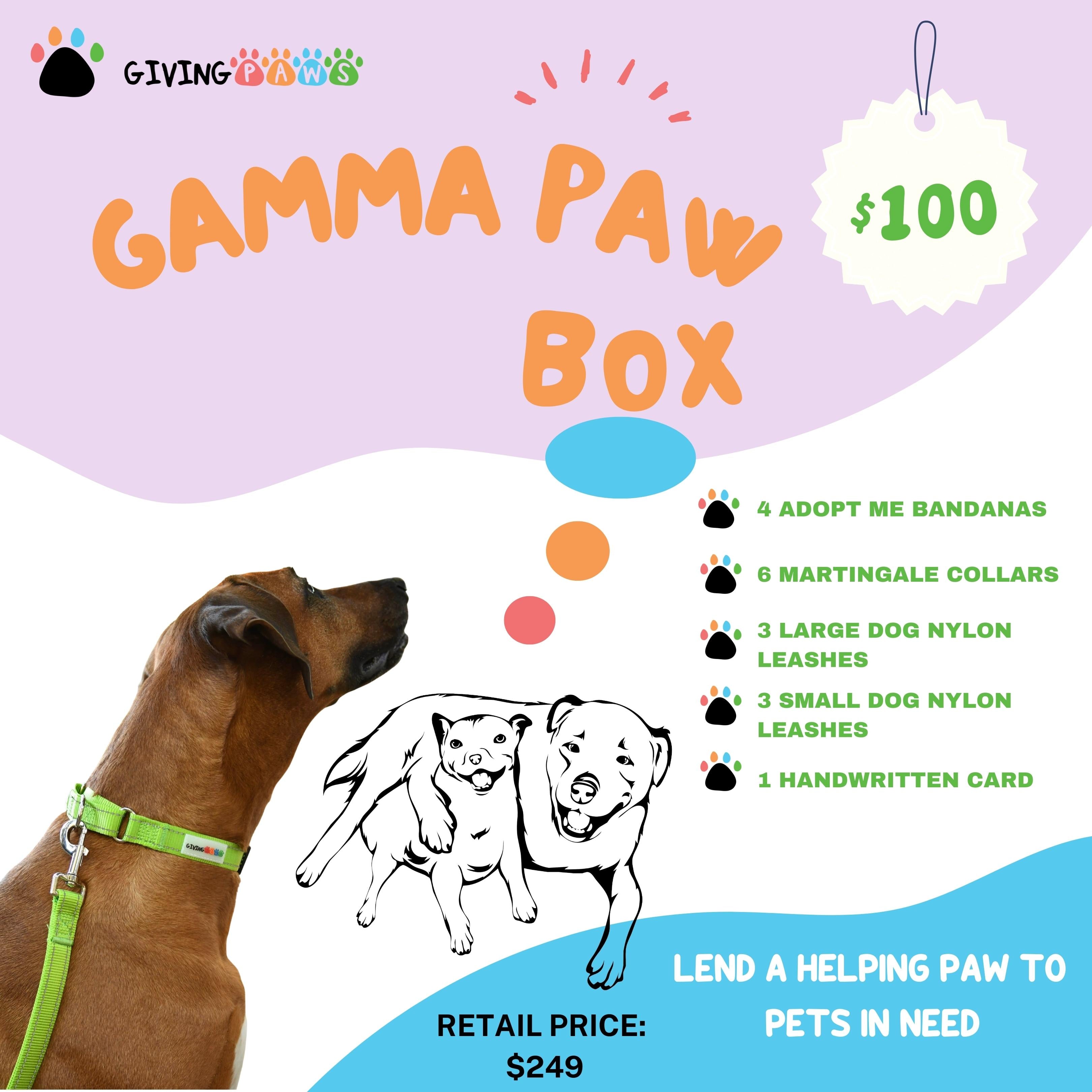 Gamma Paw Donation Box