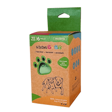 Load image into Gallery viewer, Compostable Dog Poop Bags - 6 rolls, 90 bags Poop Bags - dogs GivingPaws