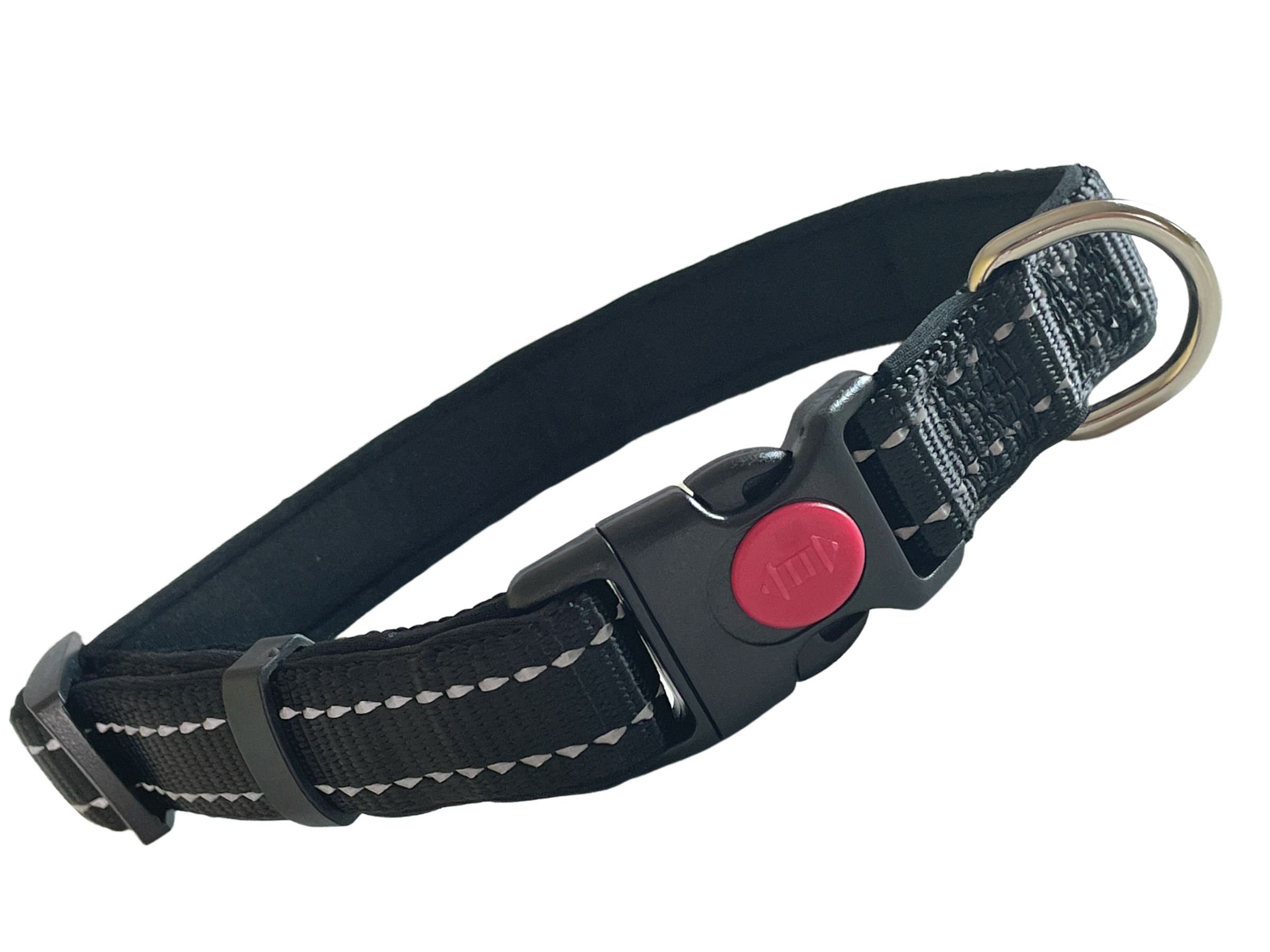 Reflective Padded Nylon Dog Collar