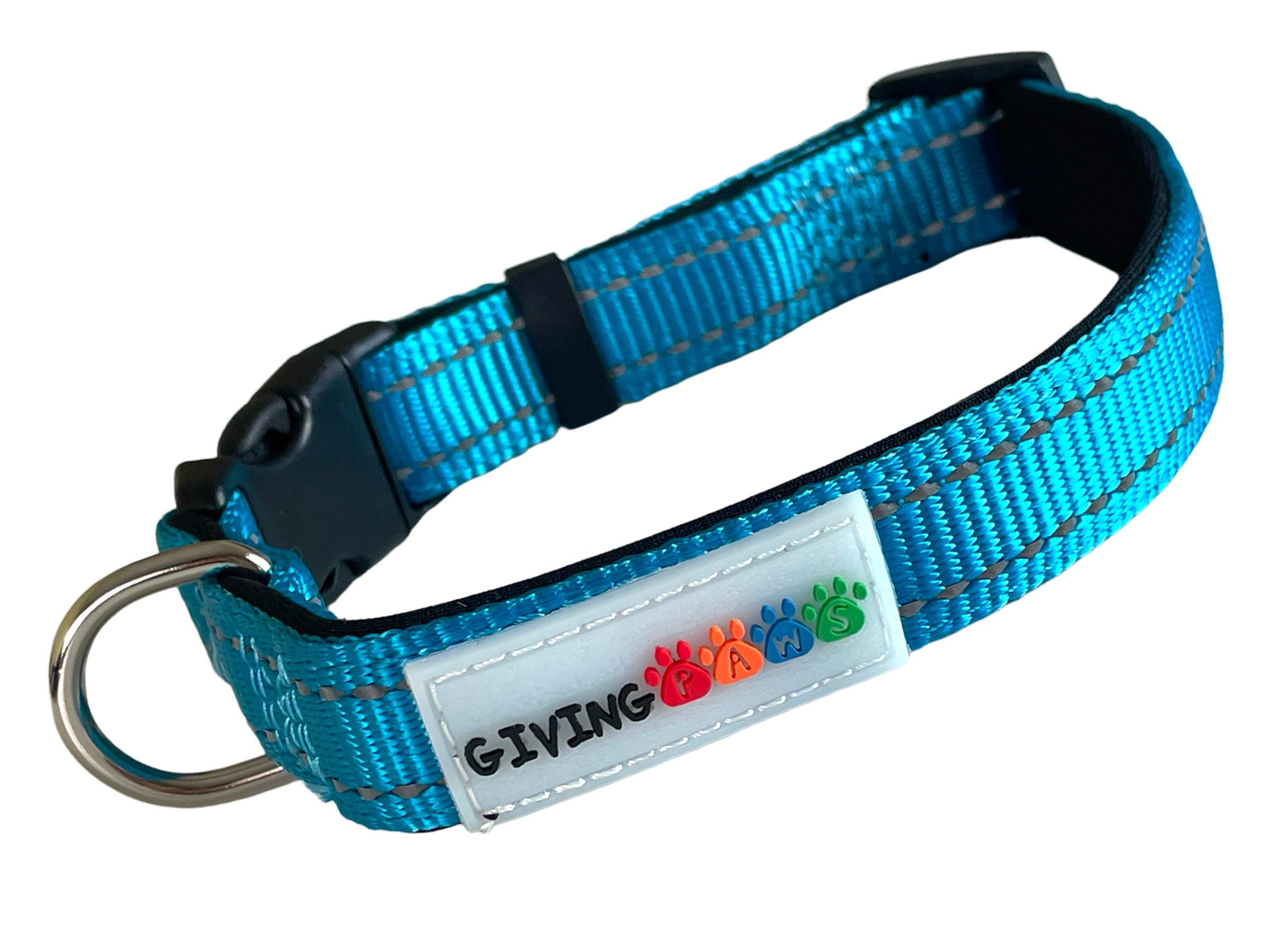 Reflective Padded Nylon Dog Collar