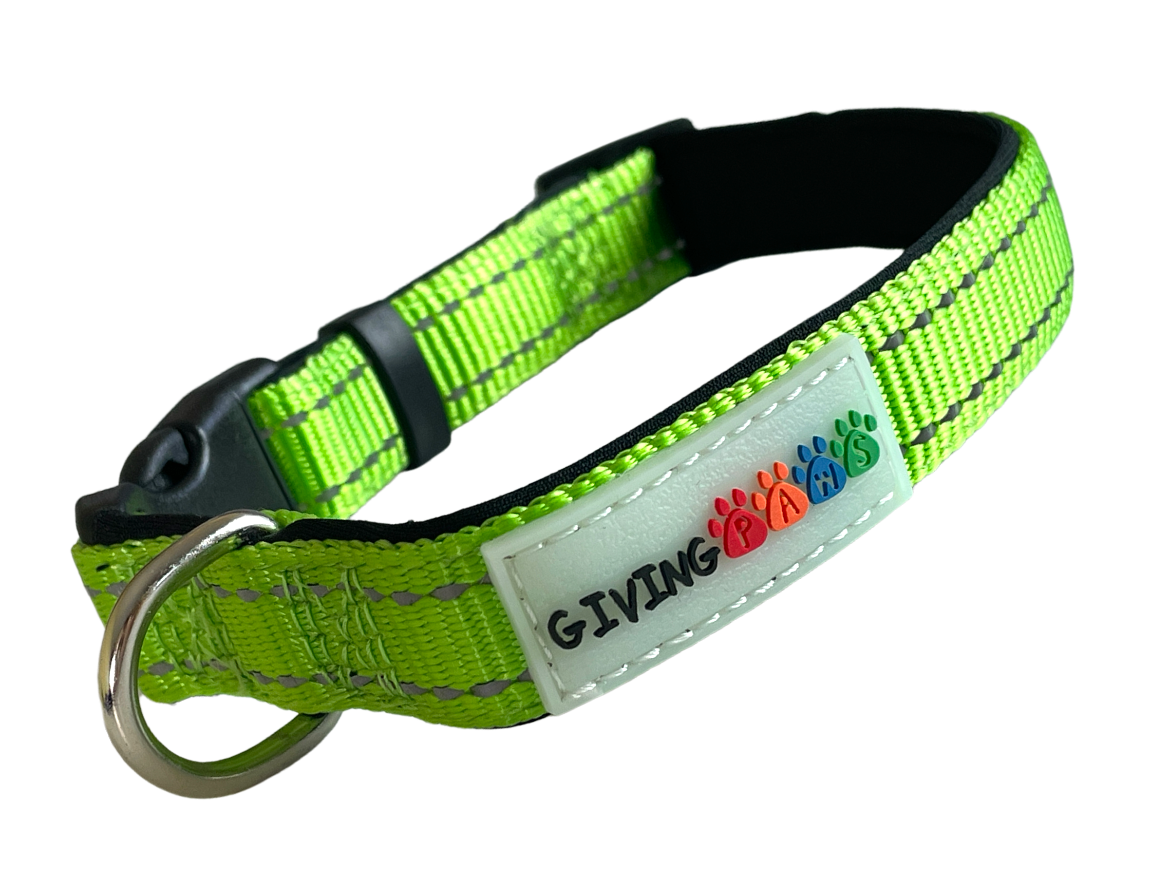 Reflective Padded Nylon Dog Collar