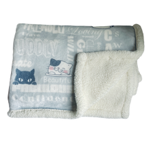 Load image into Gallery viewer, Plush Sherpa Blanket - We Are Cats