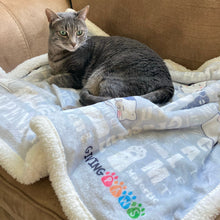 Load image into Gallery viewer, Plush Sherpa Blanket - We Are Cats