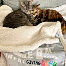 Load image into Gallery viewer, Plush Sherpa Blanket - We Are Cats