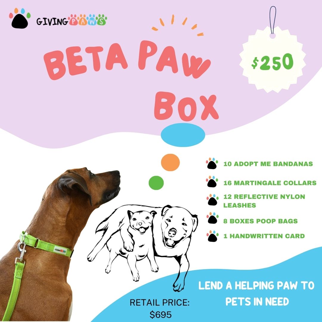 Beta Paw Donation Box