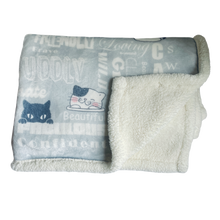 Load image into Gallery viewer, Plush Sherpa Blanket - We Are Cats
